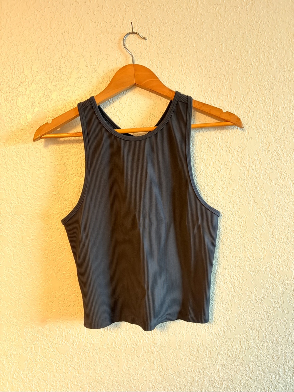 Athleta Black Ribbed Racerback Tank - Picture 5 of 7